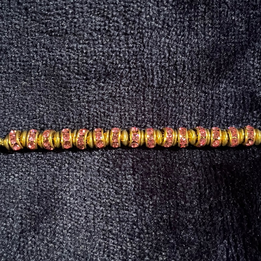 Gold and Pink Bracelet